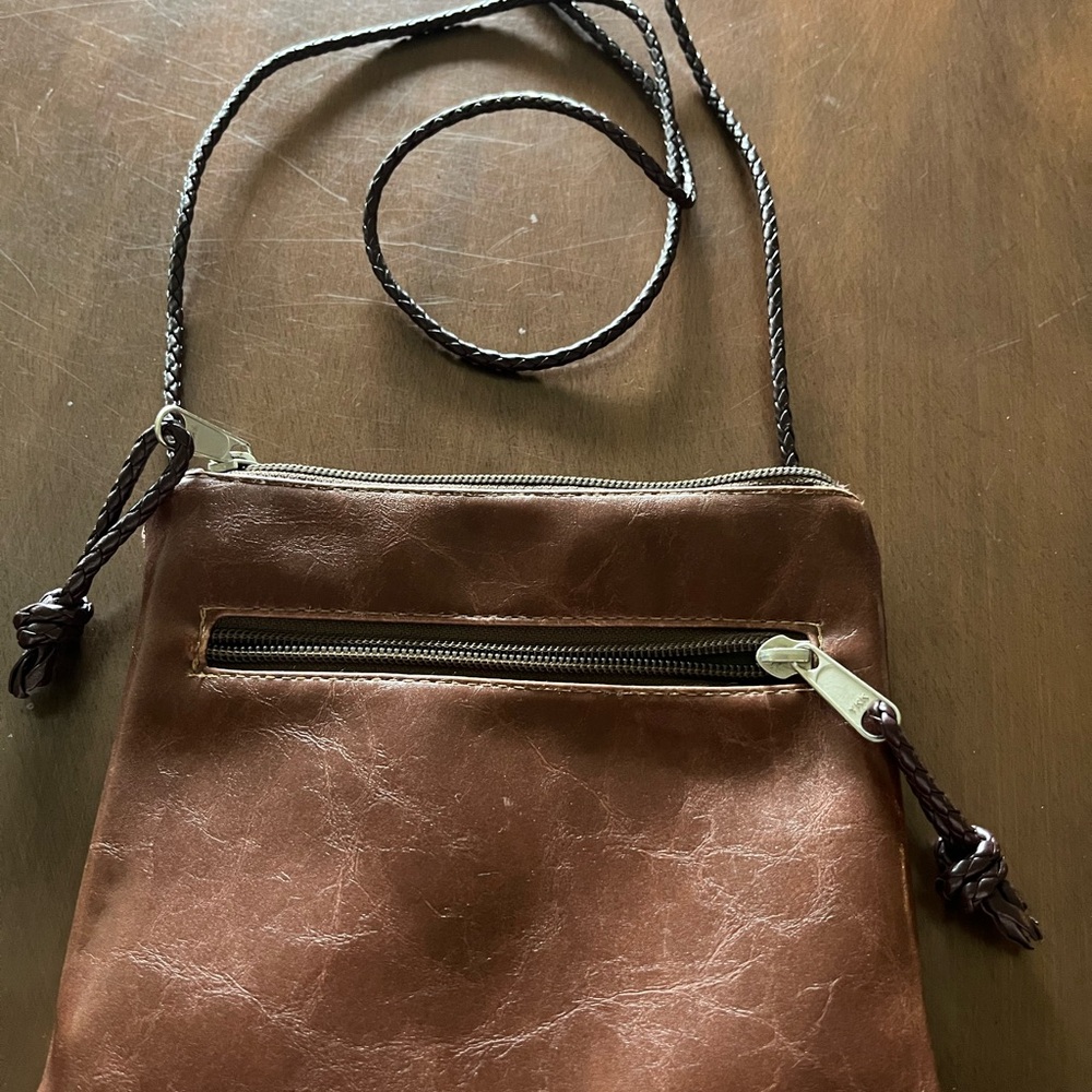 Brown Leather Crossbody Bag